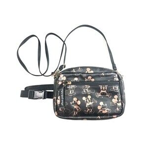 Disney Mickey Mouse Black Crossbody Belt Bag Petunia Pickle Bottom Mini